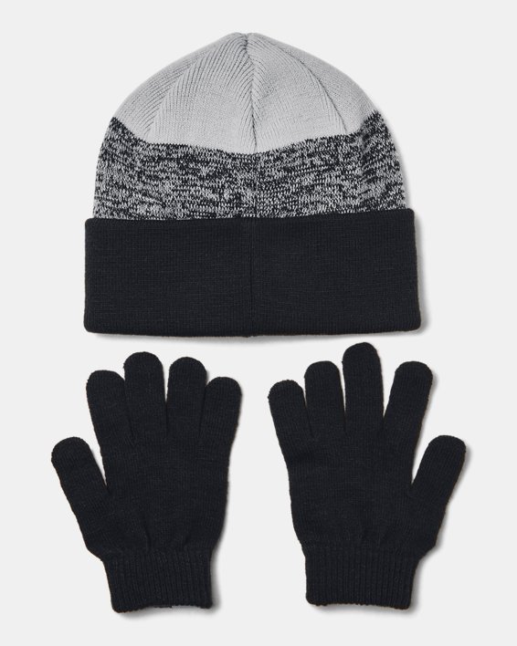 Ensemble bonnet et gants UA pour fille, Black, pdpMainDesktop image number 1